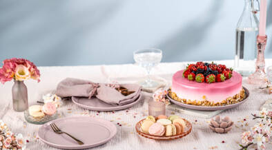 フランス製鋳物ホーロー鍋ストウブの食器シリーズ「Dining line」に新色「シフォンローズ」が登場！くすんだ色味が大人っぽくて華やか～