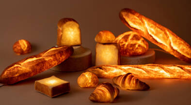 本物のパンからできたランプ「パンプシェード」が特注品の一般受付開始！あなたの焼いたパンがランプになる！