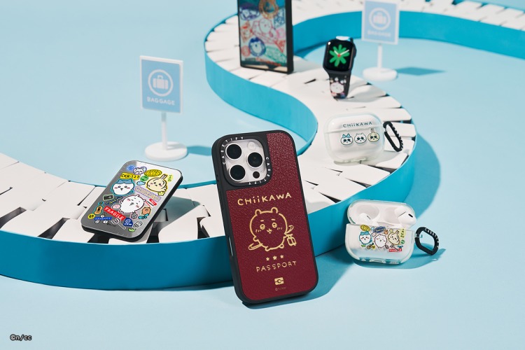 カスタマイズできるスマホケースが人気の「CASETiFY」と「ちいかわ」が初コラボ！旅がモチーフのiPhone/Galaxy/Pixel用スマホケースや、数量限定ストラップなどが登場！ポップアップストアもあるよ