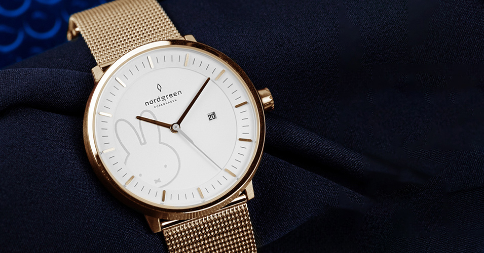 1,000本限定！デンマーク発の腕時計ブランドNordgreenとミッフィーのコラボウォッチに、新色のローズゴールド登場