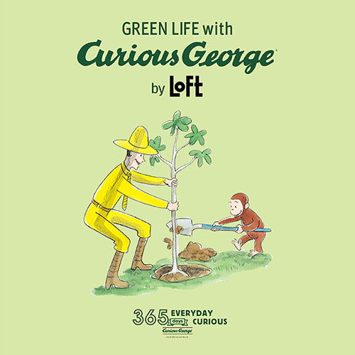 「おさるのジョージ」のロフト限定雑貨コレクション「GREEN LIFE with Curious George by LOFT」新発売！サスティナブルな素材を使ったロフト限定アイテムが登場！