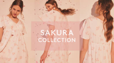 ジェラートピケから、桜が刺繍や水彩タッチで描かれたやさしい雰囲気の「SAKURA COLLECTION」が登場。